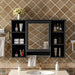Giga 3-in-1 modern bathroom medicine cabinet with high-definition mirror, adjustable shelf, soft-close door, and towel bar.