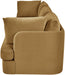 Meridian Furniture Hammond velvet upholstered 3-piece sectional sofa with plush cushions and modern design, perfect for living rooms.