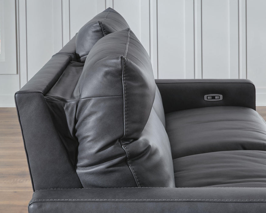 Benchcraft ModZ 7-piece power reclining sectional sofa with plush cushions and multiple reclining seats, ideal for modern living rooms.