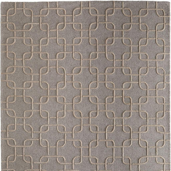 8' X 10' Wool Floral Hand Tufted Area Rug (722242) - Blue / Ivory