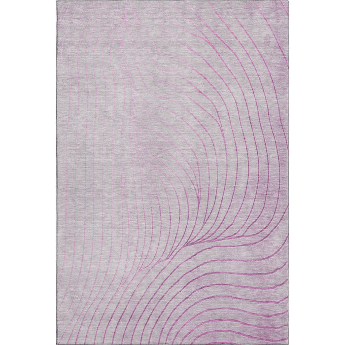 10' X 14' Abstract Washable Area Rug With UV Protection (718091) - Blush / Linen