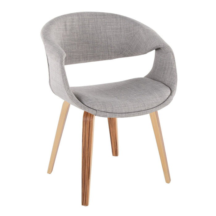 Curvo - Upholstered Chair (Set of 2) - Zebra Wood Legs