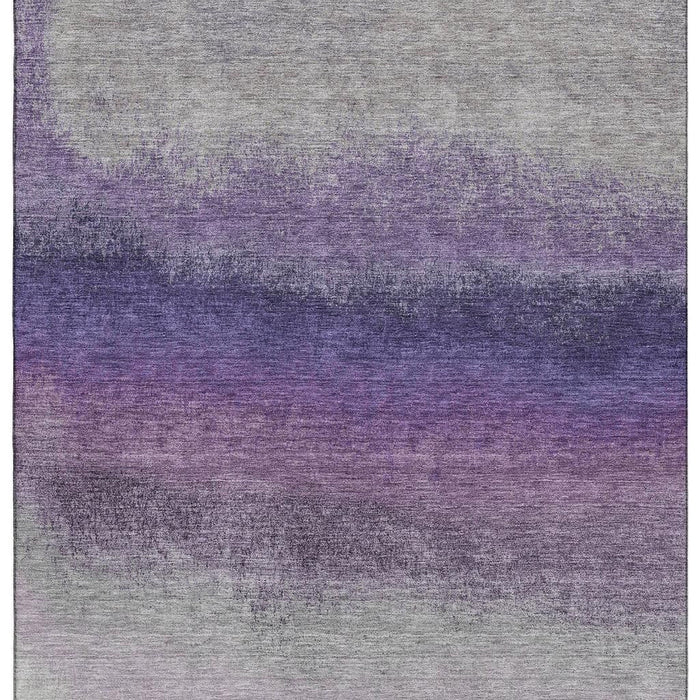 10' X 14' Ombre Washable Area Rug With UV Protection (710939) - Lavender / Gray / Silver
