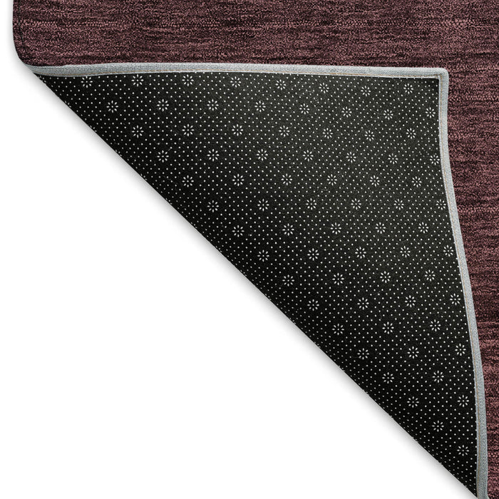 10' X 14' Ombre Washable Area Rug With UV Protection (667324) - Merlot / Charcoal