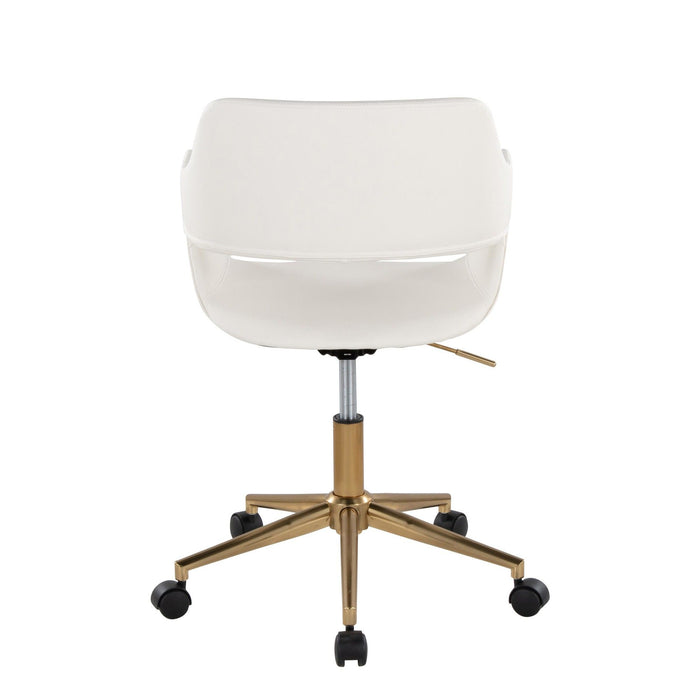 Margarite - Task Chair - Gold Metal