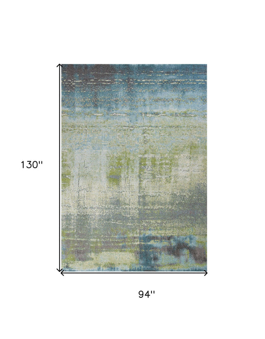 7' x 10' Area Rug - Blue And Green