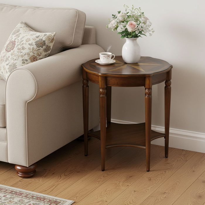 Burl Accent Table - Olive Ash