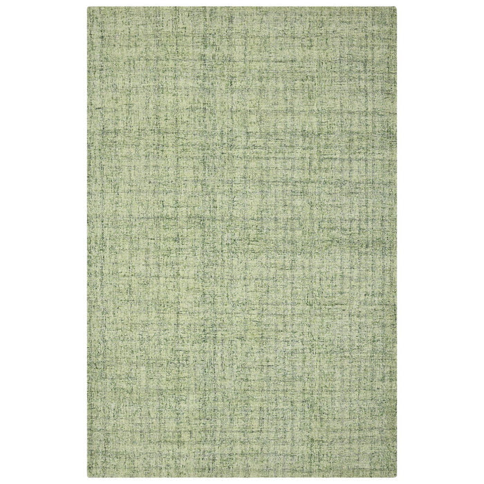 9' X 12' Wool Striped Hand Tufted Area Rug - Green And Light