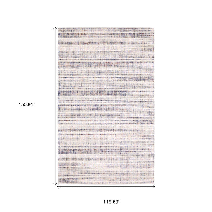 10' X 13' Striped Hand Tufted Area Rug - Ivory