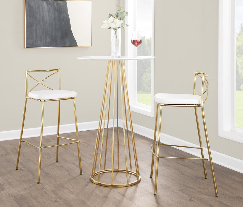 Modern Charlotte - 30" Fixed-Height Barstool (Set of 2)