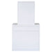 CoasterEssence Harvey white vanity set with lift-top stool, featuring a spacious mirror and elegant furniture design for bedroom decor.
