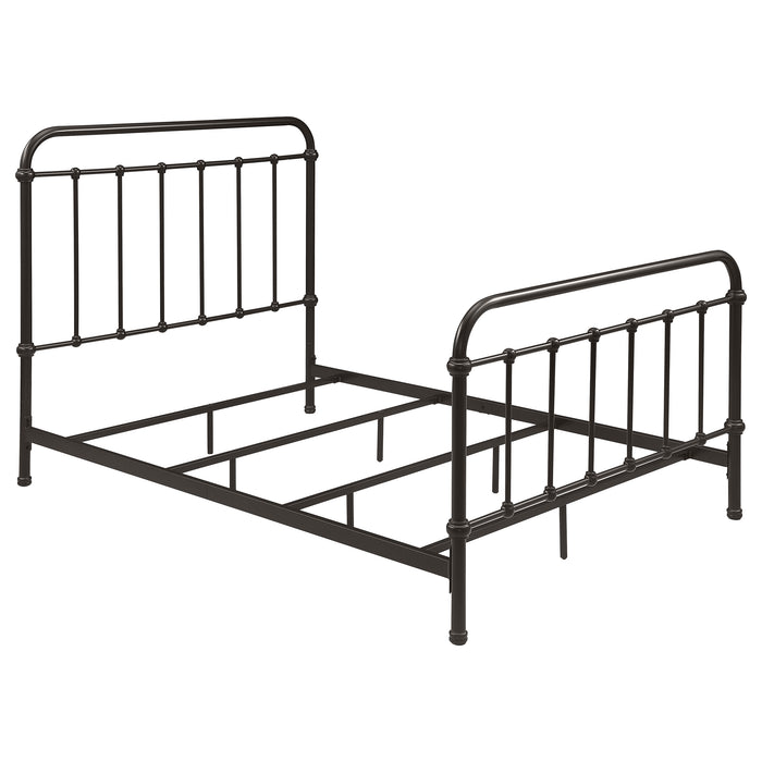 Livingston Metal Full Open Frame Bed Dark Bronze