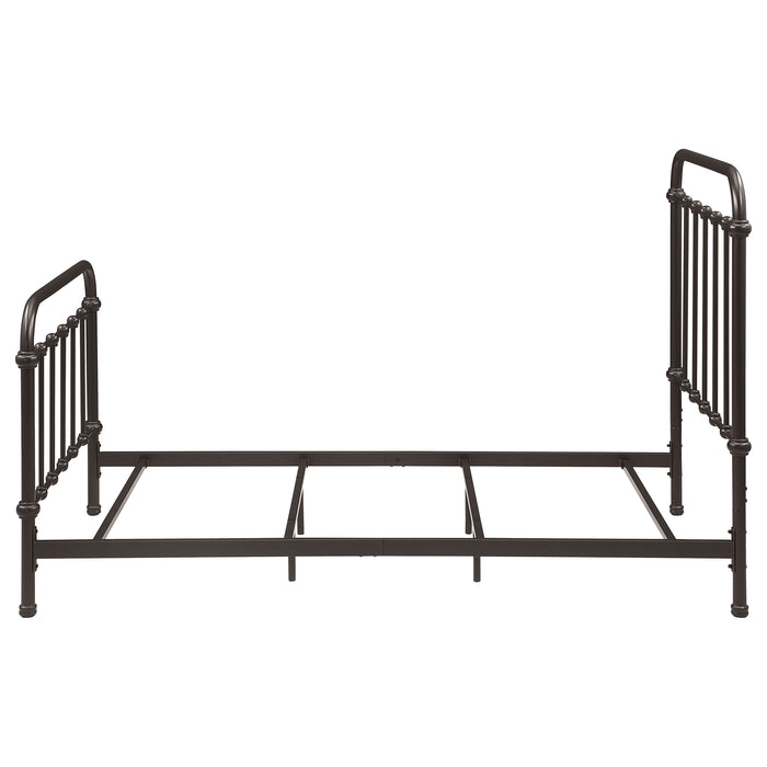 Livingston Metal Twin Open Frame Bed Dark Bronze