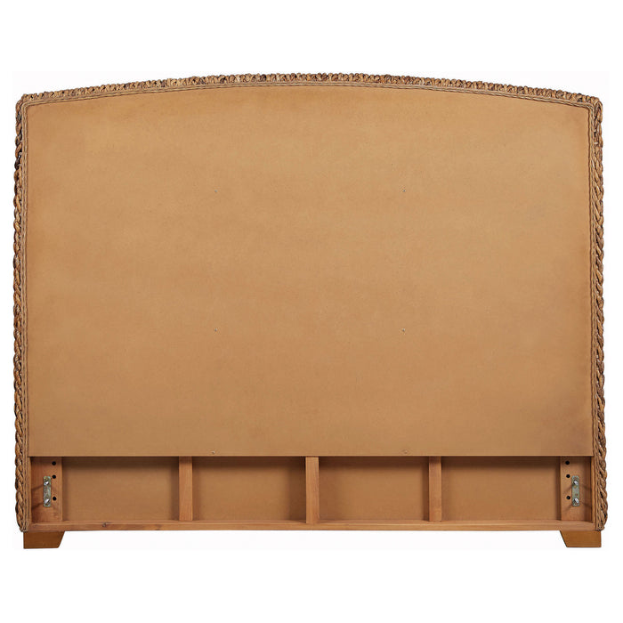 Laughton Woven Banana Leaf California King Headboard Amber