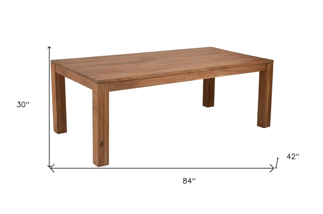 84" Rectangular Solid Wood Dining Table - Natural