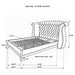 White Barzini 5-piece queen bedroom set by CoasterEveryday featuring a bed frame, nightstands, and matching furniture pieces.
