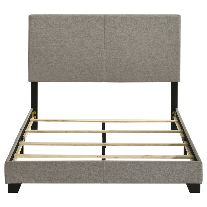 Dorian Fabric Upholstered Full Panel Bed Taupe