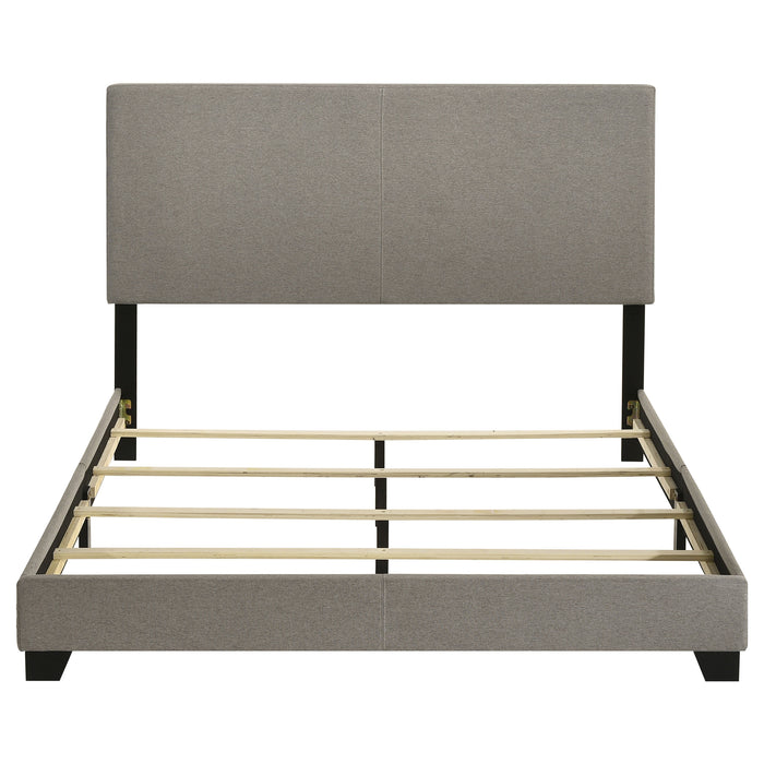 Dorian Fabric Upholstered Queen Panel Bed Taupe
