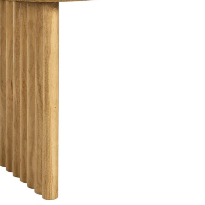 33" Solid Wood Oval Bar Table - Yellow