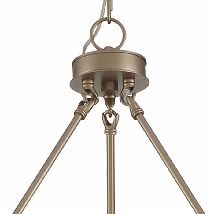 48'' Candle Style Multi Light Metal Dimmable Chandelier - Brass