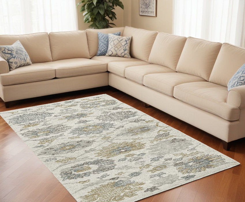 96" x 132" Wool Rug - Ivory