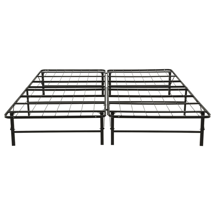 Kramer Eastern King Folding Metal Platform Bed Frame Black