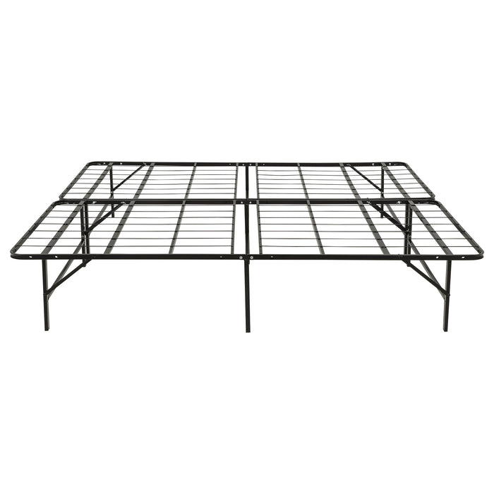 Kramer Eastern King Folding Metal Platform Bed Frame Black