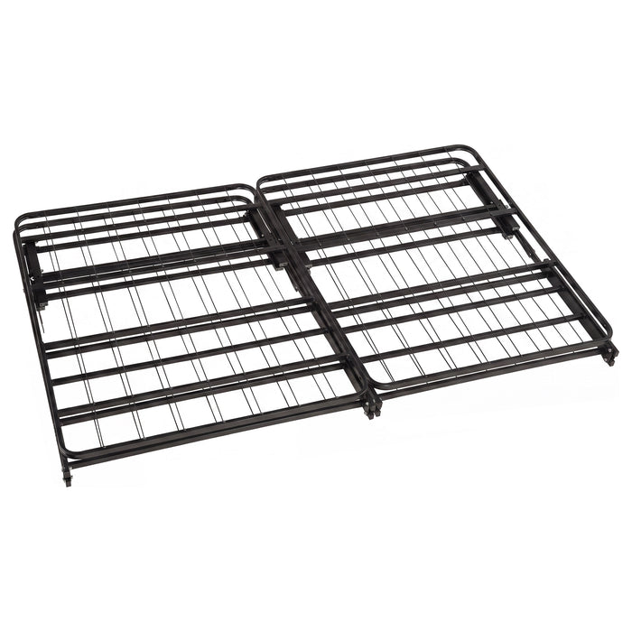 Kramer Eastern King Folding Metal Platform Bed Frame Black