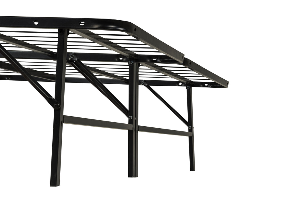 Kramer California King Folding Metal Bed Frame Black