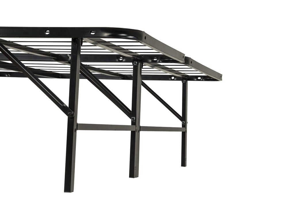 Kramer Queen Folding Metal Platform Bed Frame Black