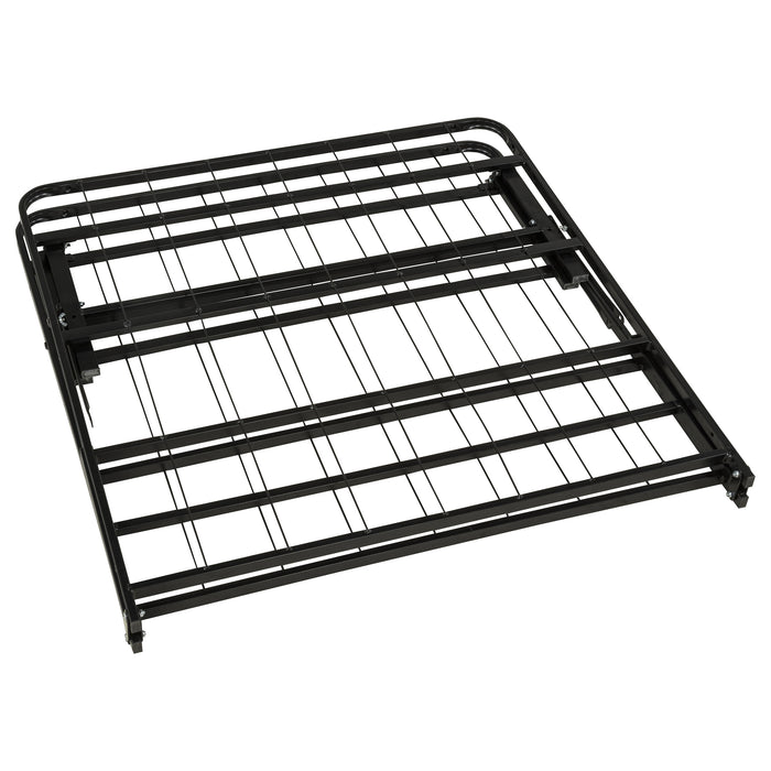 Kramer Twin XL Folding Metal Platform Bed Frame Black