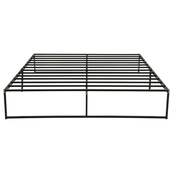 Gates Eastern King Heavy-Gauge Metal Platform Bed Frame Black