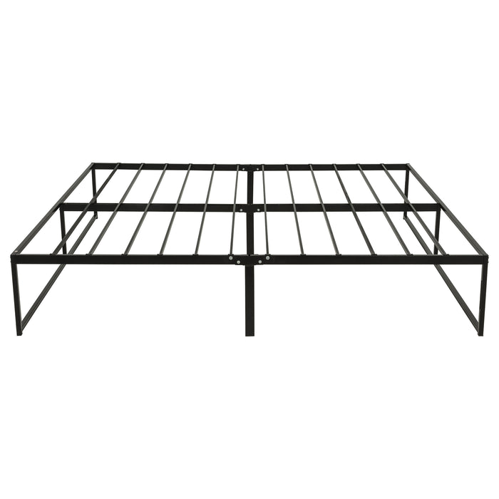 Gates Eastern King Heavy-Gauge Metal Platform Bed Frame Black