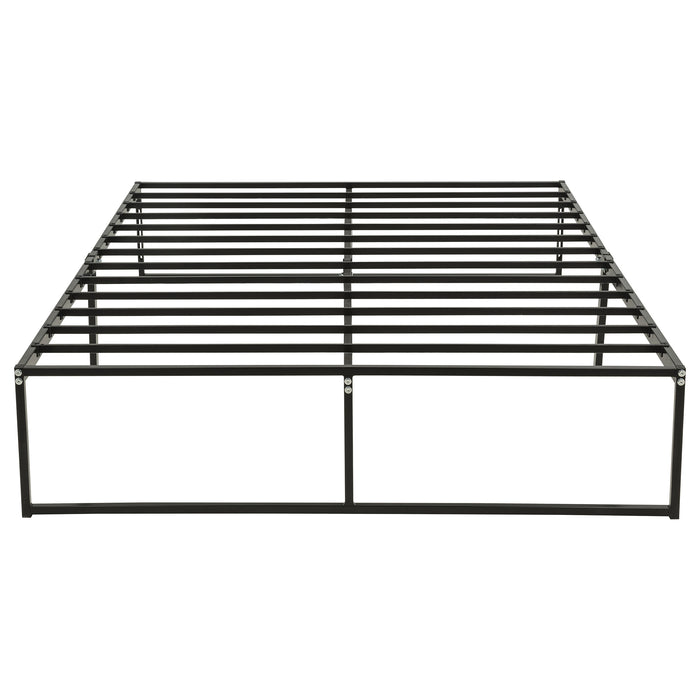 Gates Queen Heavy-Gauge Metal Platform Bed Frame Black