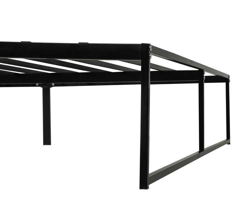 Gates Queen Heavy-Gauge Metal Platform Bed Frame Black