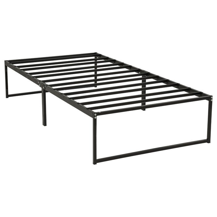 Gates Twin Heavy-Gauge Metal Platform Bed Frame Black