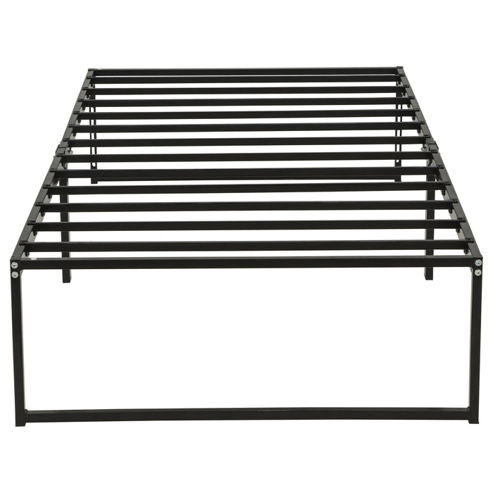 Gates Twin Heavy-Gauge Metal Platform Bed Frame Black