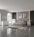 Viana 5-piece Eastern King platform bedroom set by CoasterEveryday in grey and white high gloss finish