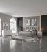 Viana 4-piece queen platform bedroom set by CoasterEveryday in grey and white high gloss finish