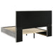 Viana queen chenille platform bed in grey and white high gloss by CoasterEveryday