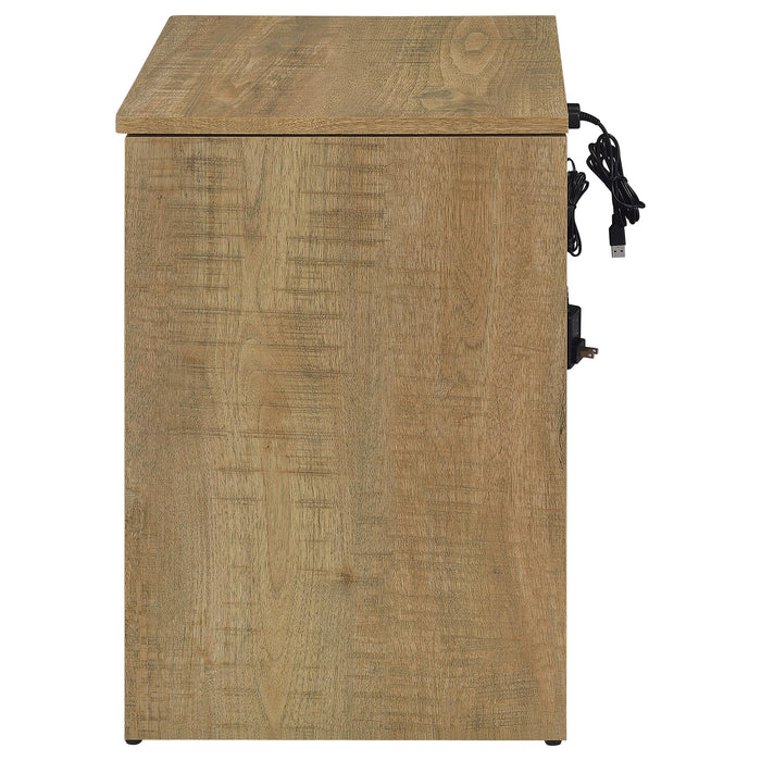 Fabre 1-drawer Extendable Top Nightstand Bedside Table Mango