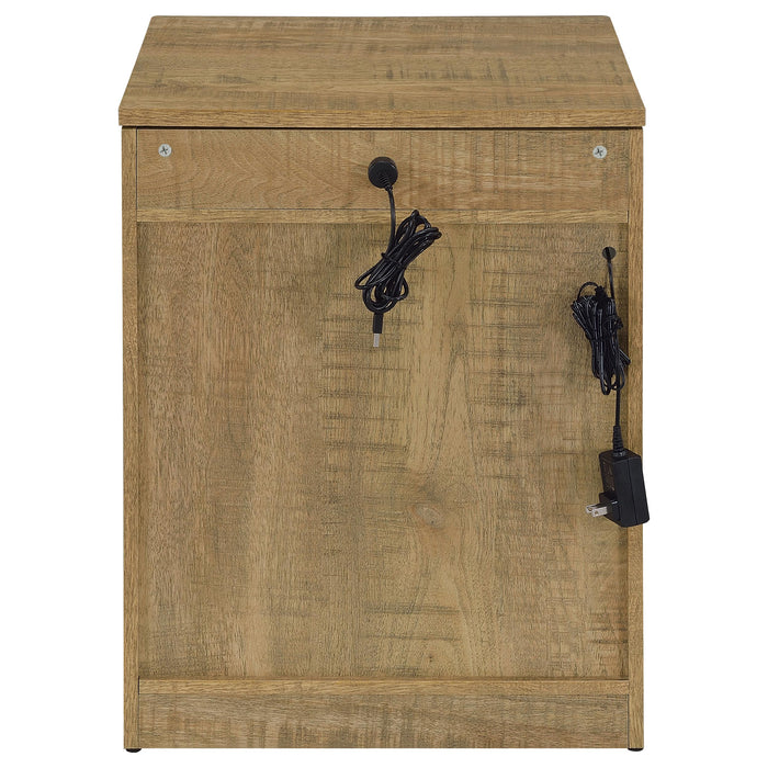Fabre 1-drawer Extendable Top Nightstand Bedside Table Mango