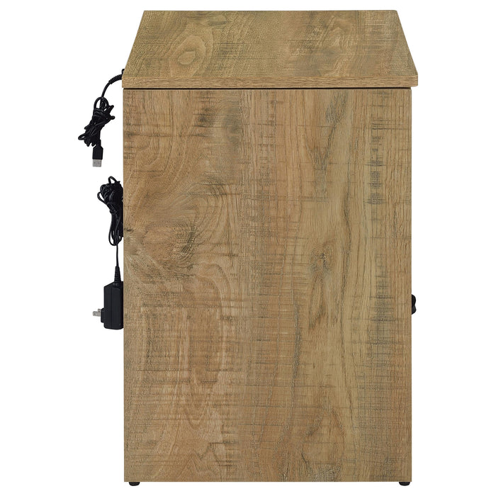 Fabre 1-drawer Extendable Top Nightstand Bedside Table Mango