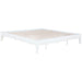 White California King universal platform bed by CoasterEveryday, showcasing a modern furniture design with a sleek headboard.