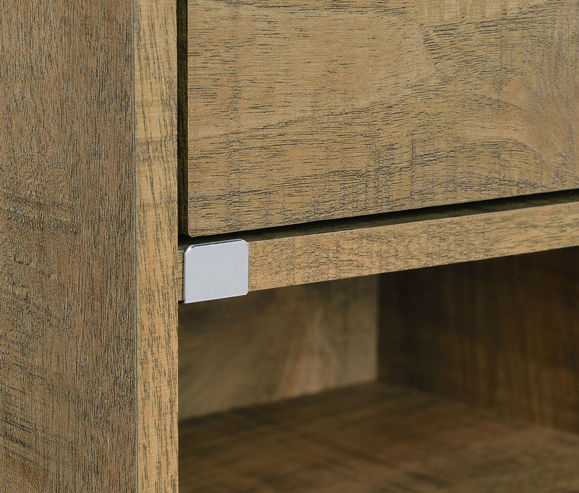Furda 2-drawer LED Nightstand Bedside Table with Speaker Mango