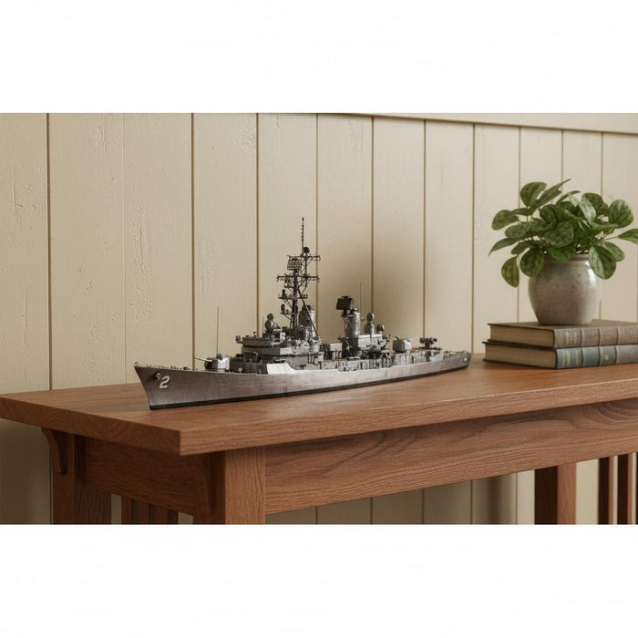 Hand Painted Model Boat (624254) - Gray