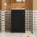 Giga bathroom vanity with sink, freestanding single cabinet, soft-close door and adjustable shelf, modern and functional design