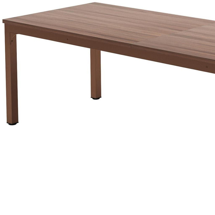 46" Solid Wood Dining Table - Brown
