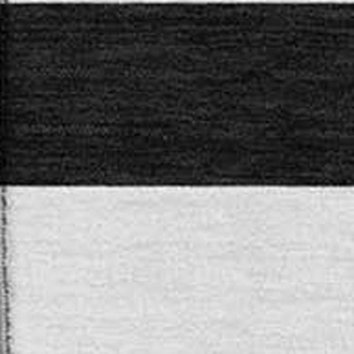 10' X 14' Striped Washable Area Rug With UV Protection (647566) - Black / Ivory