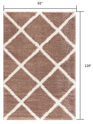 8' x 11' Geometric Area Rug - Beige